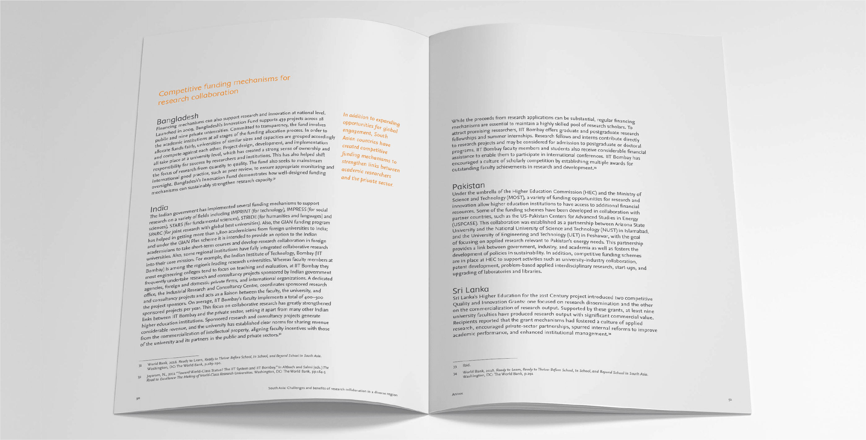 Set of images displaying the design and layout developed for the report.